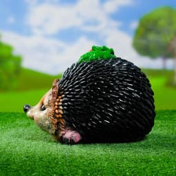 Садовая фигура из гипса «Ёж с божьей коровкой», 24×17×17 см