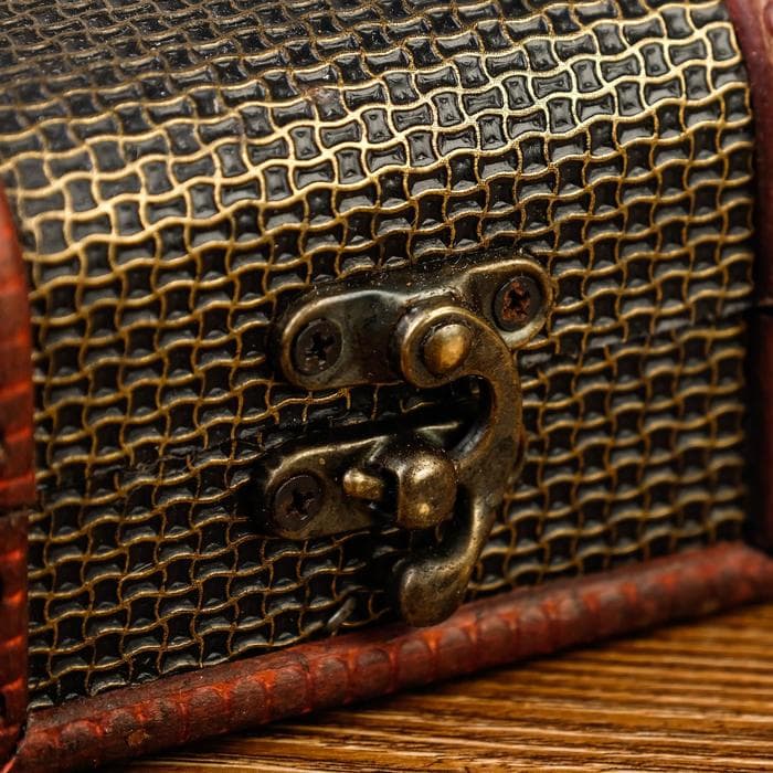 Шкатулка для украшений «Сундучок. Сеточка», дерево, 6×8×5.5 см