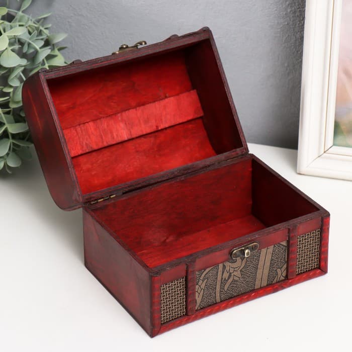 Набор шкатулок для украшений «Сундучок. Листва», дерево, 3 шт.