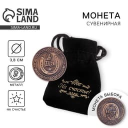 Монета выбора сувенир «Да - Нет», d=3.8 см
