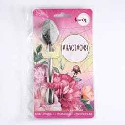 Ложка чайная именная «Анастасия», h=14 см