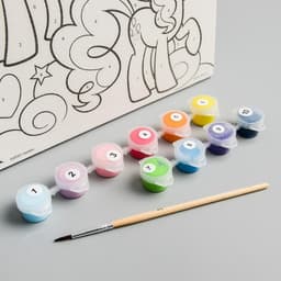 Картина по номерам для детей My Little Pony, 20×30 см