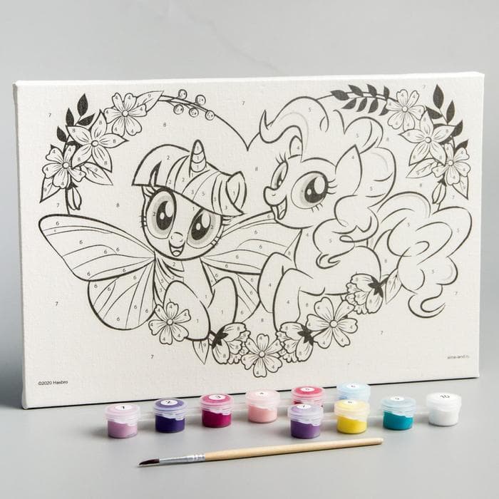 Картина по номерам для детей «My Little Pony», 20×30 см
