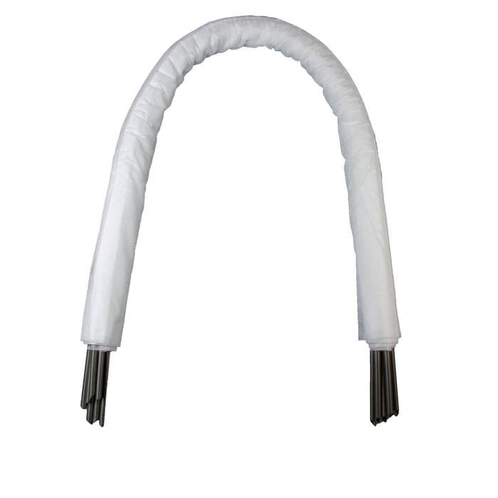 Парник прошитый, длина 4 м, 5 дуг из пластика, дуга L = 2.4 м, d=16 мм, спанбонд 35 г/м², «уДачный»