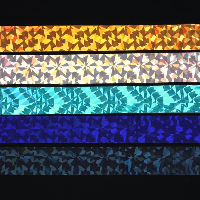 Набор фольги для ногтей «Битое стекло», 2.5×50 см, 10 шт., в пластиковом органайзере