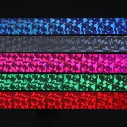 Набор фольги для ногтей «Битое стекло», 2.5×50 см, 10 шт., в пластиковом органайзере