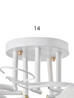 Люстра BayerLux 6591203/5, E27, 40 Вт, белая, 55×55×24 см