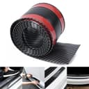 Накладка на пороги авто, цвет карбон, самоклеящаяся, 7×250 см