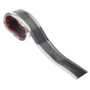 Накладка на пороги авто, цвет карбон с хромированной полосой, самоклеящаяся, 7×250 см