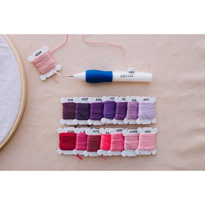 Игла для вышивания, для ковровой техники, d=1.3/1.6/2.2 мм, с нитевдевателями, белая, синяя