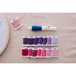 Игла для вышивания, для ковровой техники, d=1.3/1.6/2.2 мм, с нитевдевателями, белая, синяя