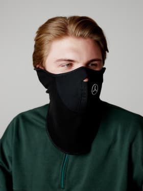 Ветрозащитная маска с клапаном, чёрный, полиэстер, универсальная