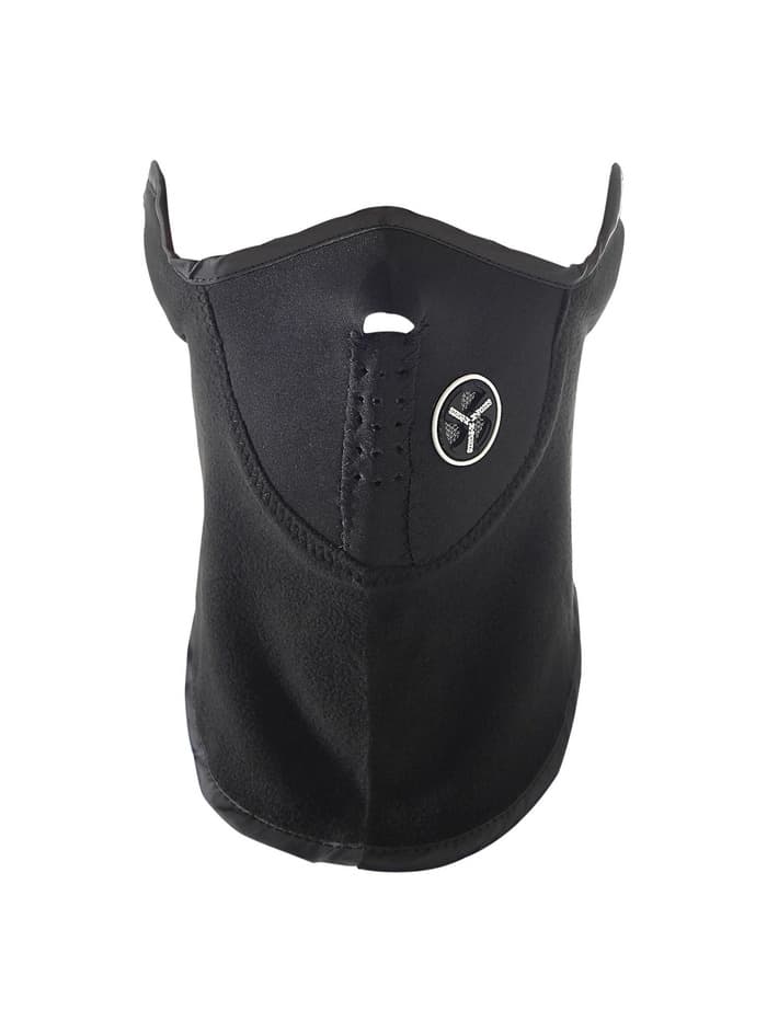 Ветрозащитная маска с клапаном, чёрный, полиэстер, универсальная