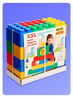 Конструктор строительный XXL, 24 детали