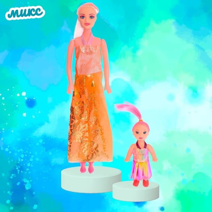 Кукла-модель «Каролина» с малышкой, МИКС