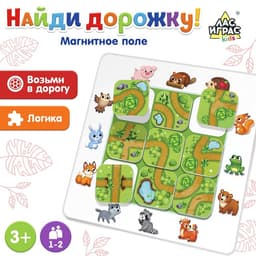Настольная игра на логику «Найди дорожку», магнитное поле, 3+