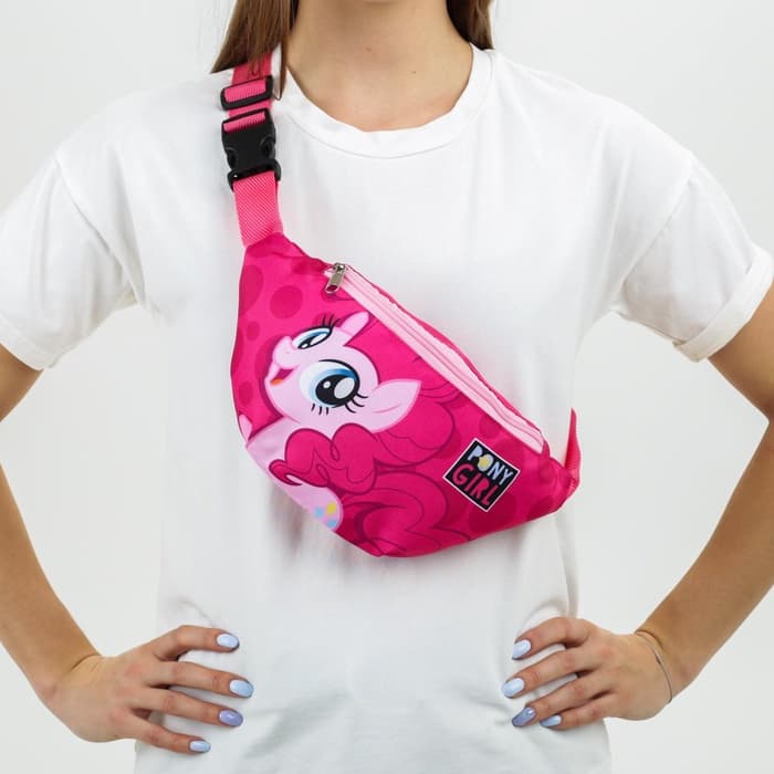 Сумка поясная детская для девочки «Пони», розовая, 25×13×6 см, My Little Pony
