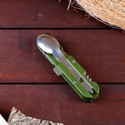 Набор туриста «Лесник» 5 в 1 в чехле: штопор, открывалка, нож, ложка, вилка