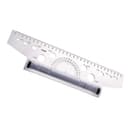 Линейка-рейсшина «Стамм», 30 см, бесцветная, пластиковый ролик