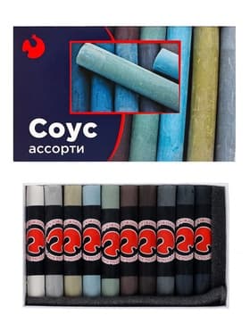 Соус ассорти, набор 10 цветов (длина 65±1 мм; диаметр 10.5±0.6 мм), в картонной коробке