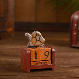 Вечный календарь настольный «Черепаха», 10×7 см, дерево