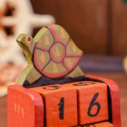 Вечный календарь настольный «Черепаха», 10×7 см, дерево