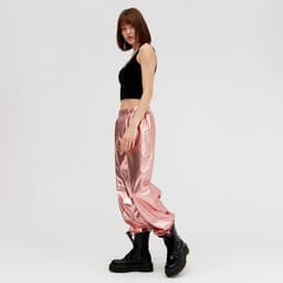 Брюки женские MINAKU: Trend zone, розовые, размер 38 (рост 152 см)