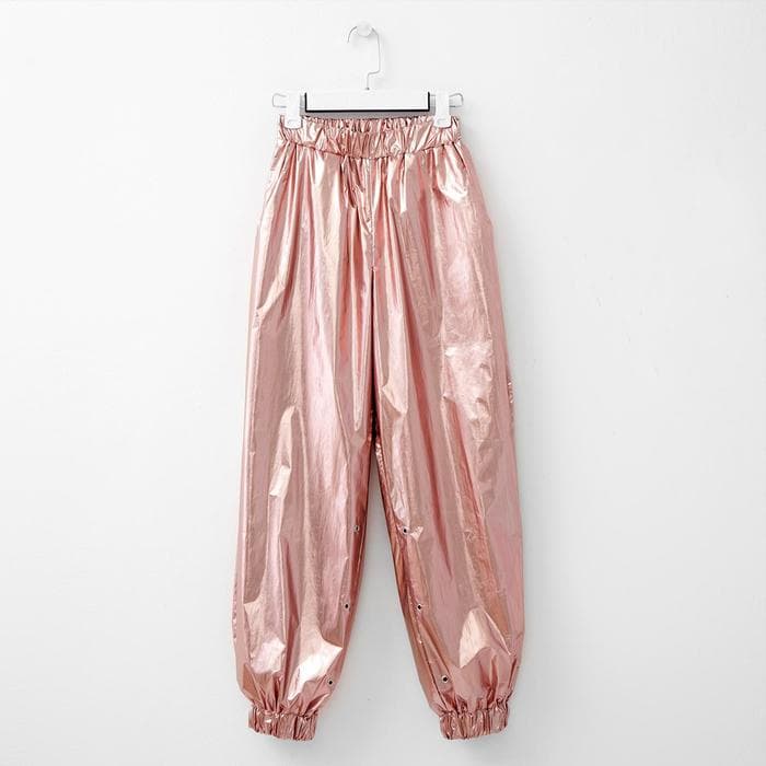 Брюки женские MINAKU: Trend zone, розовые, размер 38 (рост 152 см)