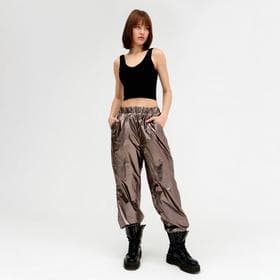 Брюки женские MINAKU: Trend zone, медные, размер 38 (рост 152 см)