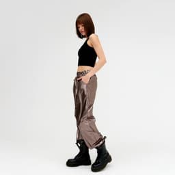 Брюки женские MINAKU: Trend zone, медные, размер 40 (рост 158 см)