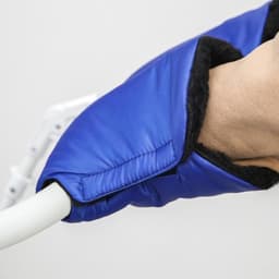 Варежки-муфты на ручку коляски, 2 шт., синяя