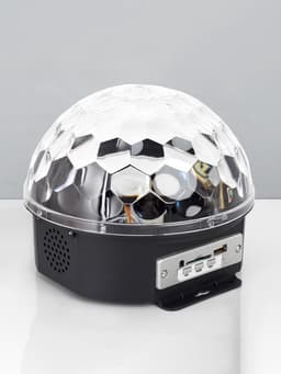 Ночник проектор «Хрустальный диско-шар» 17.5 см, динамик, свечение RGB, 220 В