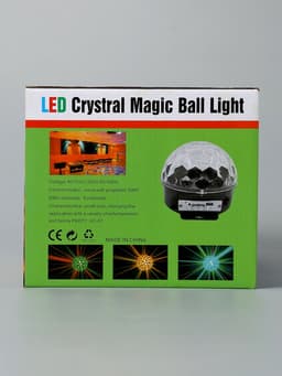 Ночник проектор «Хрустальный диско-шар» 17.5 см, динамик, свечение RGB, 220 В