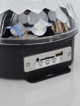 Ночник проектор «Хрустальный диско-шар» 17.5 см, динамик, свечение RGB, 220 В