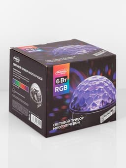 Ночник проектор «Хрустальный диско-шар» 17.5 см, динамик, свечение RGB, 220 В