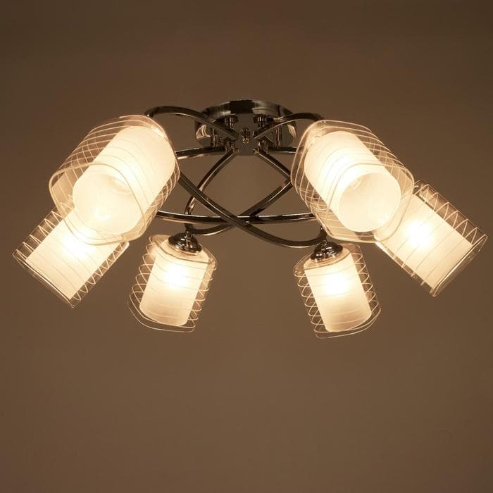 Люстра 6591177/6 E27 40 Вт хром 72×72×24 см BayerLux