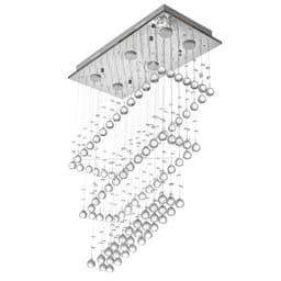 Каскад BayerLux «71307/6», GU10, 40 Вт, хром, 60×30×85 см