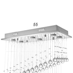 Каскад BayerLux «71307/6», GU10, 40 Вт, хром, 60×30×85 см