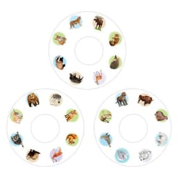 Слайды для проектора ZABIAKA «Животные России», набор, 3 слайда, 24 картинки