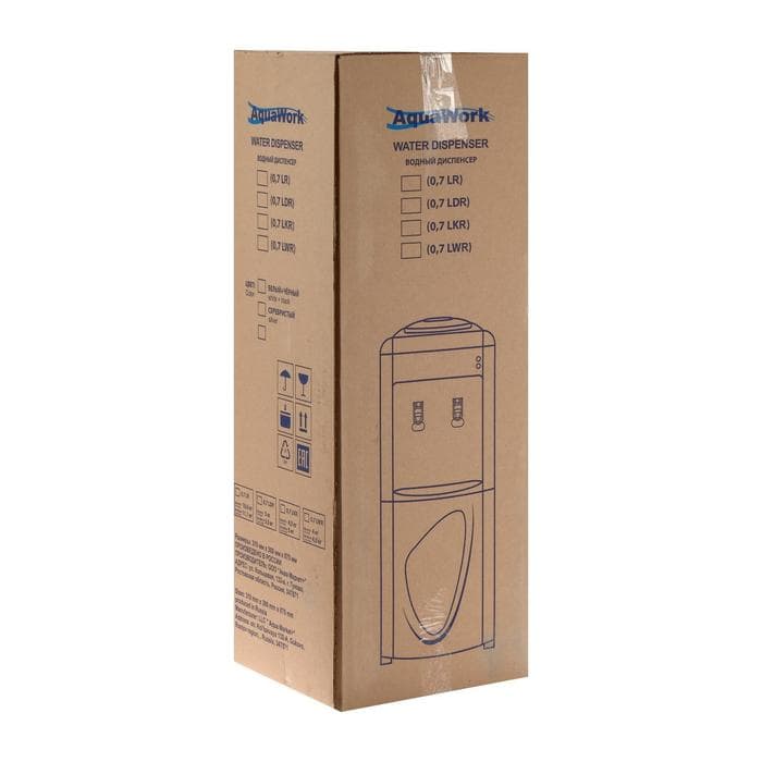 Кулер для воды AquaWork AW 0.7LDR, нагрев и охлаждение, 700/70 Вт, белый