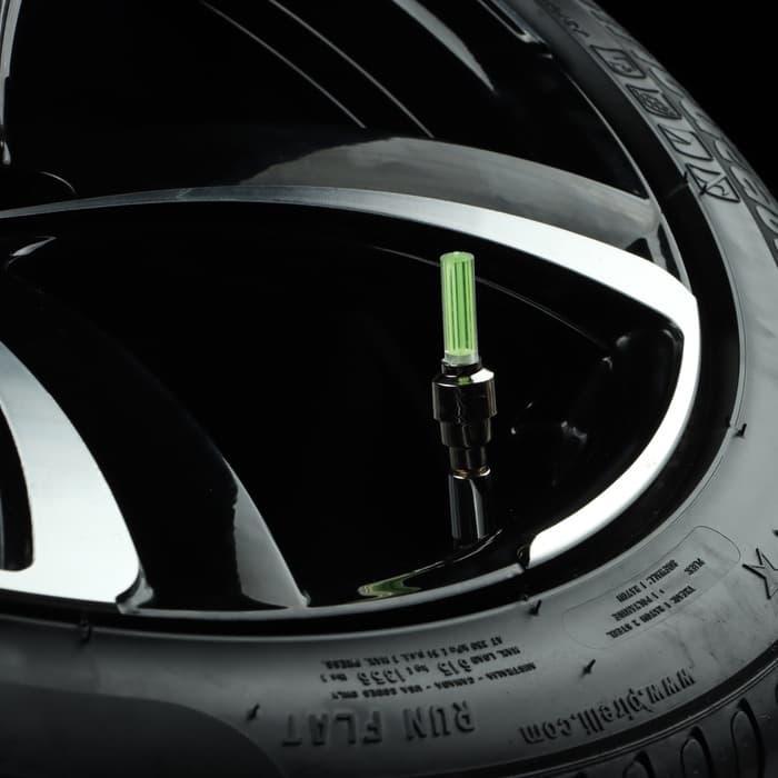 Светящийся колпачок на ниппель Cartage, малый, набор 2 шт., микс