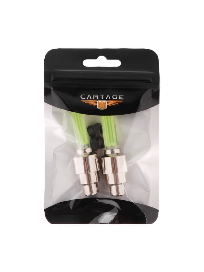 Светящийся колпачок на ниппель Cartage, малый, набор 2 шт., микс