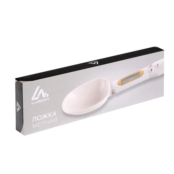 Мерная ложка Luazon LV-507, электронная, до 0.5 кг, чёрная