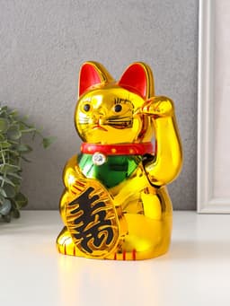 Маятник настольный антистресс «Кот: Манэки-нэко», h=21 см