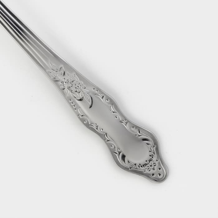 Ложка десертная «Славяна», h=16 см, толщина 1.2 мм, цвет серебряный