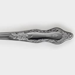 Ложка десертная «Славяна», h=16 см, толщина 1.2 мм, цвет серебряный