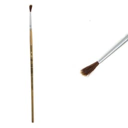 Кисть для рисования, пони, № 1, круглая, деревянная ручка, международный размер