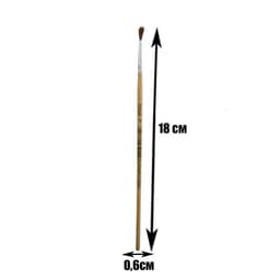 Кисть для рисования, пони, № 1, круглая, деревянная ручка, международный размер