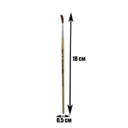 Кисть для рисования, пони, № 6, круглая, деревянная ручка, международный размер