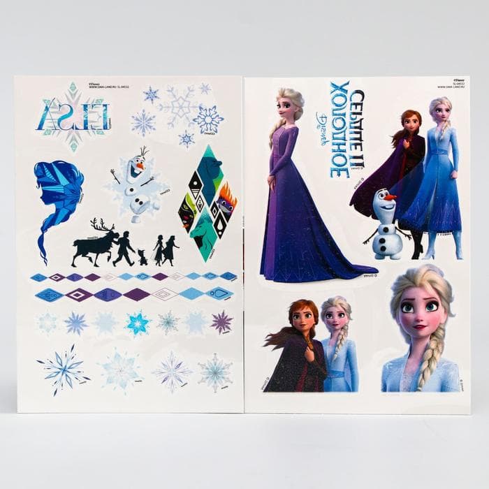 Переводные татуировки детские «Холодное сердце: Анна, Эльза и Олаф»